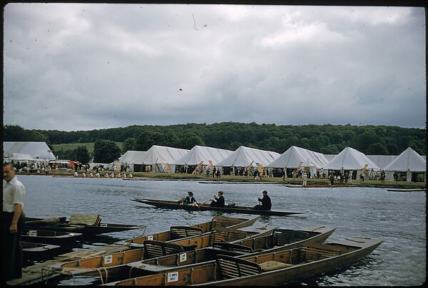 [1096 Views of the Henley Royal Regatta for Sports Illustrated Article, "Henley Forever"], Walker Evans (American, St. Louis, Missouri 1903–1975 New Haven, Connecticut), Color film transparency