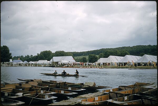 [1096 Views of the Henley Royal Regatta for Sports Illustrated Article, "Henley Forever"], Walker Evans (American, St. Louis, Missouri 1903–1975 New Haven, Connecticut), Color film transparency