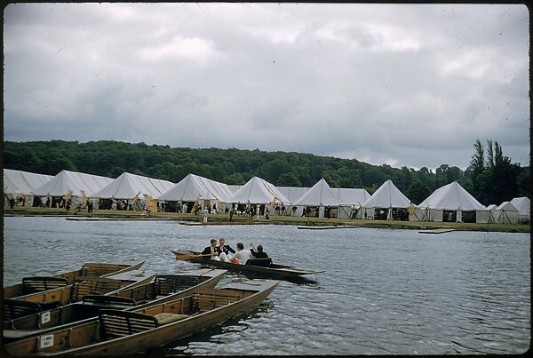 [1096 Views of the Henley Royal Regatta for Sports Illustrated Article, "Henley Forever"], Walker Evans (American, St. Louis, Missouri 1903–1975 New Haven, Connecticut), Color film transparency