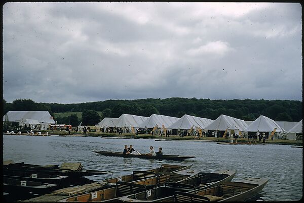 [1096 Views of the Henley Royal Regatta for Sports Illustrated Article, "Henley Forever"], Walker Evans (American, St. Louis, Missouri 1903–1975 New Haven, Connecticut), Color film transparency