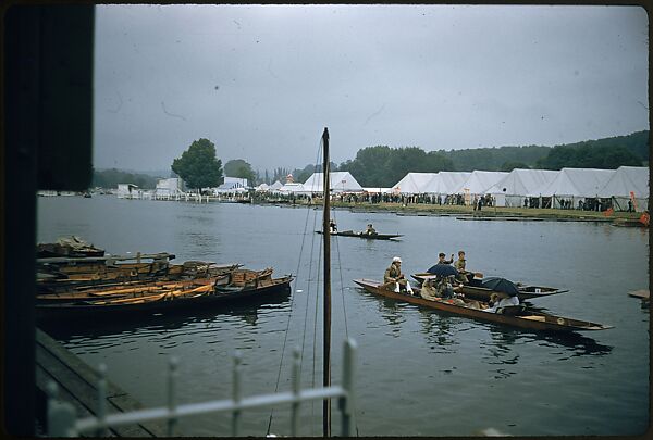 [1096 Views of the Henley Royal Regatta for Sports Illustrated Article, "Henley Forever"], Walker Evans (American, St. Louis, Missouri 1903–1975 New Haven, Connecticut), Color film transparency