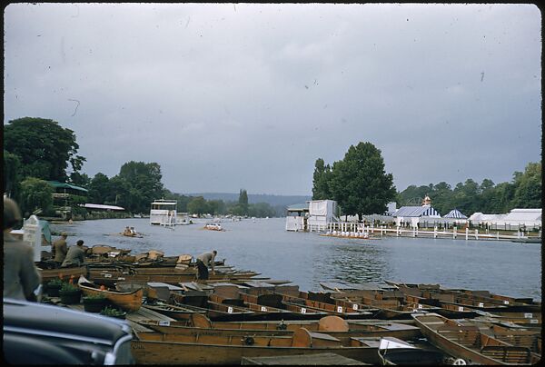 [1096 Views of the Henley Royal Regatta for Sports Illustrated Article, "Henley Forever"], Walker Evans (American, St. Louis, Missouri 1903–1975 New Haven, Connecticut), Color film transparency