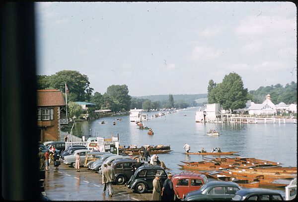 [1096 Views of the Henley Royal Regatta for Sports Illustrated Article, "Henley Forever"], Walker Evans (American, St. Louis, Missouri 1903–1975 New Haven, Connecticut), Color film transparency