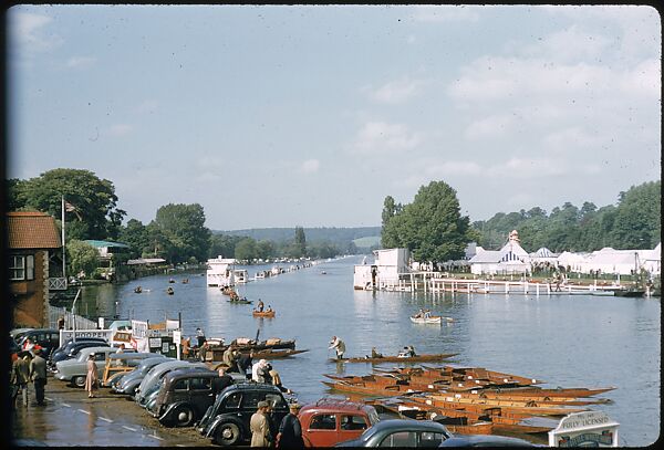[1096 Views of the Henley Royal Regatta for Sports Illustrated Article, "Henley Forever"], Walker Evans (American, St. Louis, Missouri 1903–1975 New Haven, Connecticut), Color film transparency