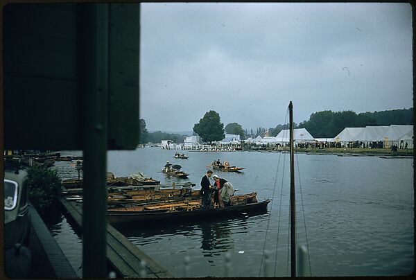 [1096 Views of the Henley Royal Regatta for Sports Illustrated Article, "Henley Forever"], Walker Evans (American, St. Louis, Missouri 1903–1975 New Haven, Connecticut), Color film transparency
