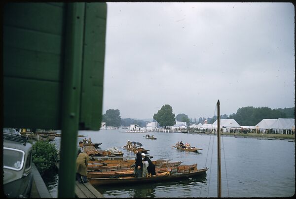 [1096 Views of the Henley Royal Regatta for Sports Illustrated Article, "Henley Forever"], Walker Evans (American, St. Louis, Missouri 1903–1975 New Haven, Connecticut), Color film transparency