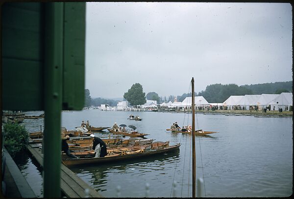 [1096 Views of the Henley Royal Regatta for Sports Illustrated Article, "Henley Forever"], Walker Evans (American, St. Louis, Missouri 1903–1975 New Haven, Connecticut), Color film transparency