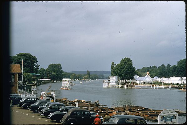 [1096 Views of the Henley Royal Regatta for Sports Illustrated Article, "Henley Forever"], Walker Evans (American, St. Louis, Missouri 1903–1975 New Haven, Connecticut), Color film transparency