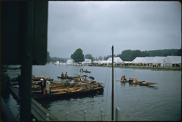 [1096 Views of the Henley Royal Regatta for Sports Illustrated Article, "Henley Forever"], Walker Evans (American, St. Louis, Missouri 1903–1975 New Haven, Connecticut), Color film transparency