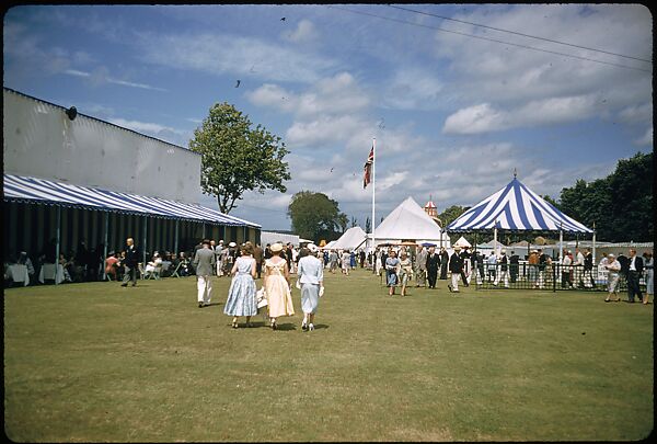 [1096 Views of the Henley Royal Regatta for Sports Illustrated Article, "Henley Forever"], Walker Evans (American, St. Louis, Missouri 1903–1975 New Haven, Connecticut), Color film transparency