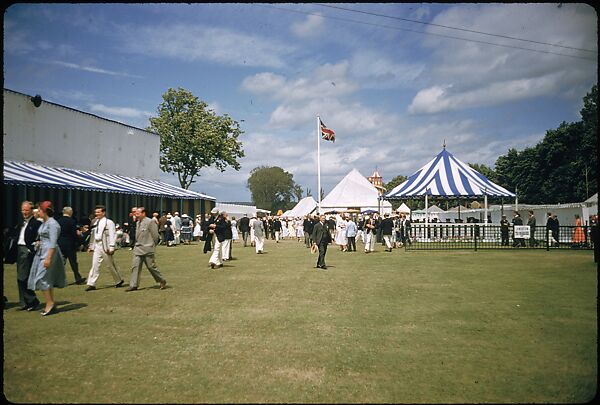 [1096 Views of the Henley Royal Regatta for Sports Illustrated Article, "Henley Forever"], Walker Evans (American, St. Louis, Missouri 1903–1975 New Haven, Connecticut), Color film transparency