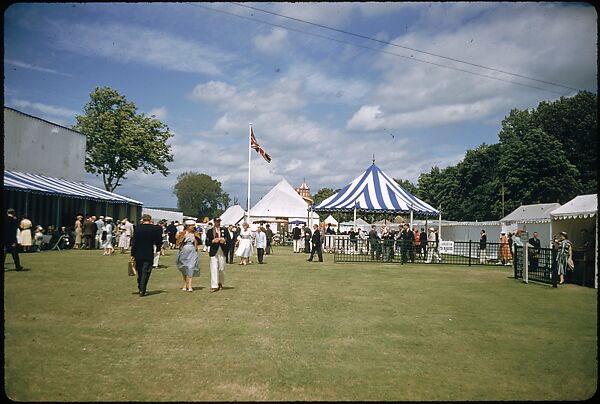 [1096 Views of the Henley Royal Regatta for Sports Illustrated Article, "Henley Forever"], Walker Evans (American, St. Louis, Missouri 1903–1975 New Haven, Connecticut), Color film transparency