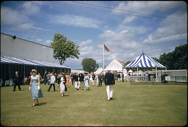 [1096 Views of the Henley Royal Regatta for Sports Illustrated Article, "Henley Forever"], Walker Evans (American, St. Louis, Missouri 1903–1975 New Haven, Connecticut), Color film transparency