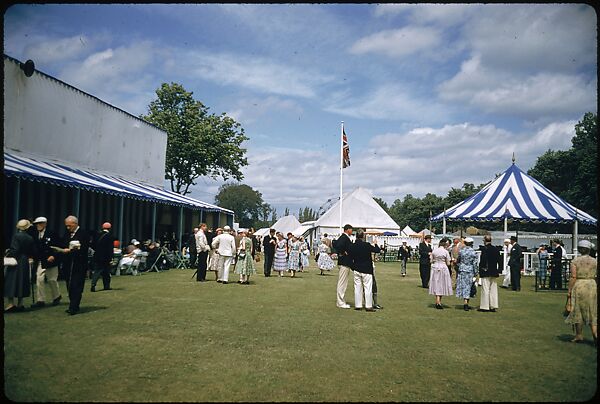 [1096 Views of the Henley Royal Regatta for Sports Illustrated Article, "Henley Forever"], Walker Evans (American, St. Louis, Missouri 1903–1975 New Haven, Connecticut), Color film transparency