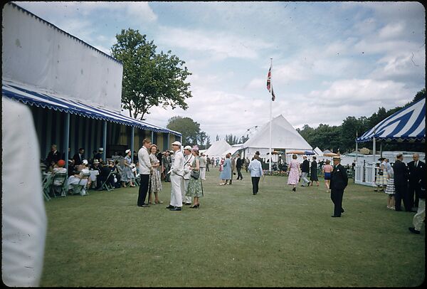 [1096 Views of the Henley Royal Regatta for Sports Illustrated Article, "Henley Forever"], Walker Evans (American, St. Louis, Missouri 1903–1975 New Haven, Connecticut), Color film transparency