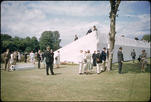 [1096 Views of the Henley Royal Regatta for Sports Illustrated Article, "Henley Forever"], Walker Evans (American, St. Louis, Missouri 1903–1975 New Haven, Connecticut), Color film transparency