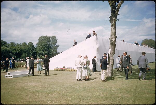 [1096 Views of the Henley Royal Regatta for Sports Illustrated Article, "Henley Forever"], Walker Evans (American, St. Louis, Missouri 1903–1975 New Haven, Connecticut), Color film transparency