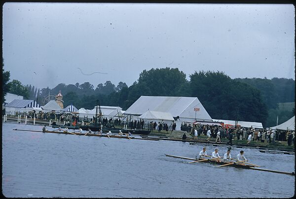 [1096 Views of the Henley Royal Regatta for Sports Illustrated Article, "Henley Forever"], Walker Evans (American, St. Louis, Missouri 1903–1975 New Haven, Connecticut), Color film transparency