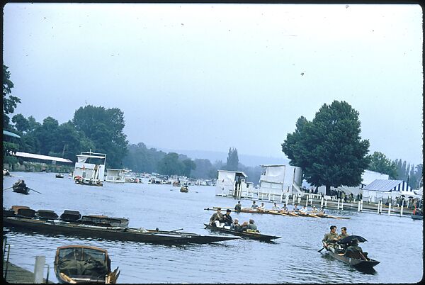 [1096 Views of the Henley Royal Regatta for Sports Illustrated Article, "Henley Forever"], Walker Evans (American, St. Louis, Missouri 1903–1975 New Haven, Connecticut), Color film transparency