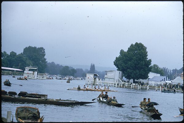 [1096 Views of the Henley Royal Regatta for Sports Illustrated Article, "Henley Forever"], Walker Evans (American, St. Louis, Missouri 1903–1975 New Haven, Connecticut), Color film transparency