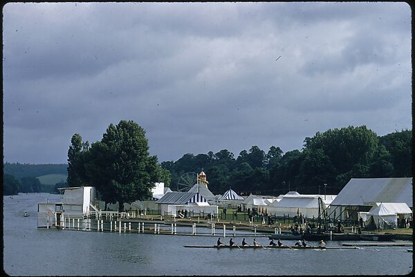 [1096 Views of the Henley Royal Regatta for Sports Illustrated Article, "Henley Forever"], Walker Evans (American, St. Louis, Missouri 1903–1975 New Haven, Connecticut), Color film transparency