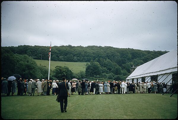 [1096 Views of the Henley Royal Regatta for Sports Illustrated Article, "Henley Forever"], Walker Evans (American, St. Louis, Missouri 1903–1975 New Haven, Connecticut), Color film transparency