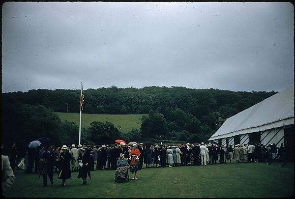 [1096 Views of the Henley Royal Regatta for Sports Illustrated Article, "Henley Forever"], Walker Evans (American, St. Louis, Missouri 1903–1975 New Haven, Connecticut), Color film transparency