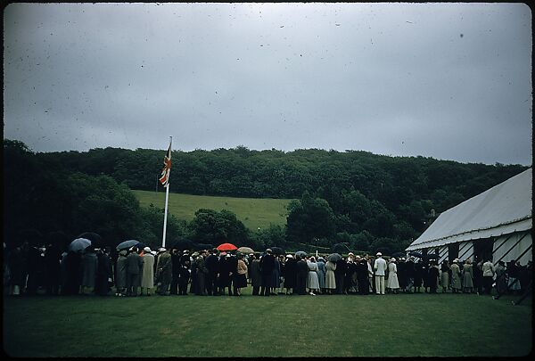 [1096 Views of the Henley Royal Regatta for Sports Illustrated Article, "Henley Forever"], Walker Evans (American, St. Louis, Missouri 1903–1975 New Haven, Connecticut), Color film transparency
