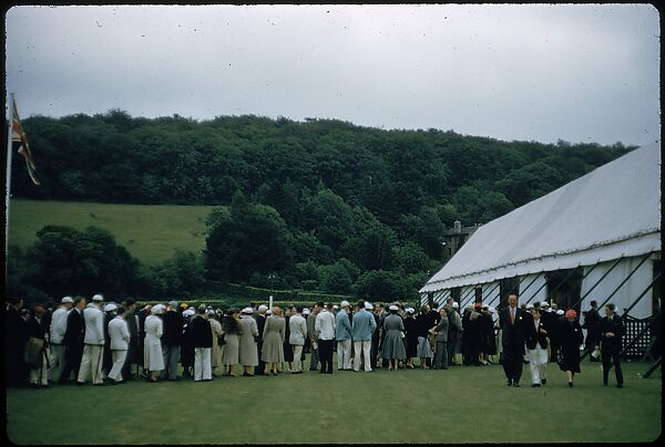 [1096 Views of the Henley Royal Regatta for Sports Illustrated Article, "Henley Forever"], Walker Evans (American, St. Louis, Missouri 1903–1975 New Haven, Connecticut), Color film transparency
