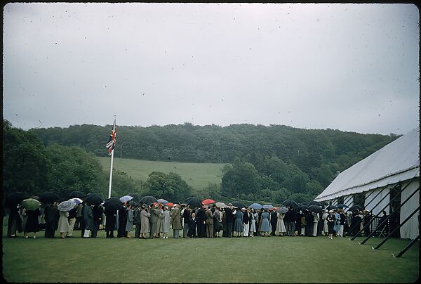 [1096 Views of the Henley Royal Regatta for Sports Illustrated Article, "Henley Forever"], Walker Evans (American, St. Louis, Missouri 1903–1975 New Haven, Connecticut), Color film transparency