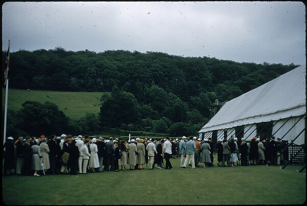 [1096 Views of the Henley Royal Regatta for Sports Illustrated Article, "Henley Forever"], Walker Evans (American, St. Louis, Missouri 1903–1975 New Haven, Connecticut), Color film transparency