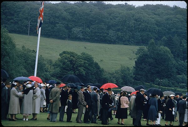 [1096 Views of the Henley Royal Regatta for Sports Illustrated Article, "Henley Forever"], Walker Evans (American, St. Louis, Missouri 1903–1975 New Haven, Connecticut), Color film transparency
