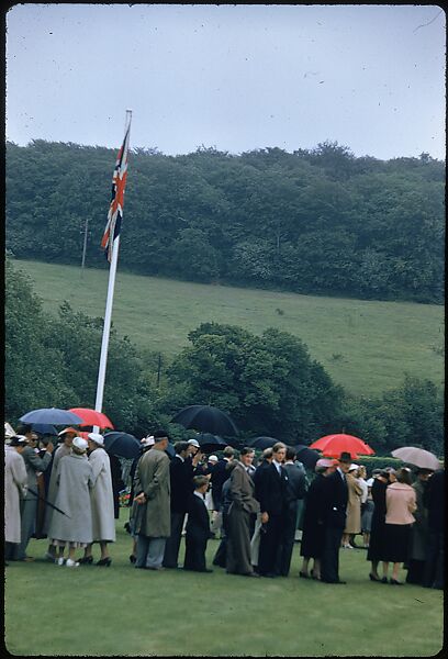 [1096 Views of the Henley Royal Regatta for Sports Illustrated Article, "Henley Forever"], Walker Evans (American, St. Louis, Missouri 1903–1975 New Haven, Connecticut), Color film transparency