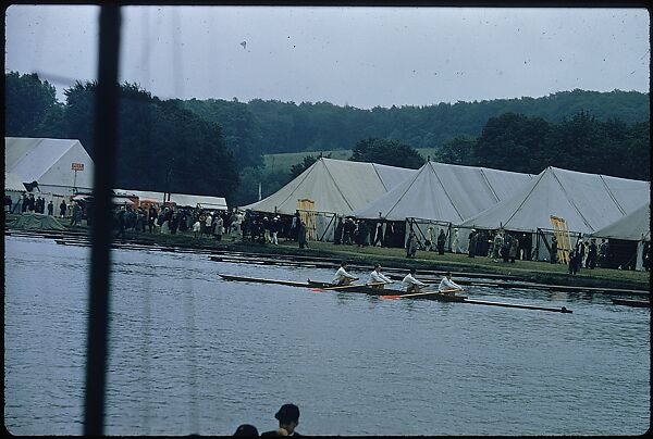 [1096 Views of the Henley Royal Regatta for Sports Illustrated Article, "Henley Forever"], Walker Evans (American, St. Louis, Missouri 1903–1975 New Haven, Connecticut), Color film transparency