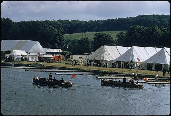 [1096 Views of the Henley Royal Regatta for Sports Illustrated Article, "Henley Forever"], Walker Evans (American, St. Louis, Missouri 1903–1975 New Haven, Connecticut), Color film transparency