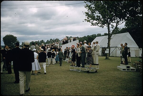 [1096 Views of the Henley Royal Regatta for Sports Illustrated Article, "Henley Forever"], Walker Evans (American, St. Louis, Missouri 1903–1975 New Haven, Connecticut), Color film transparency