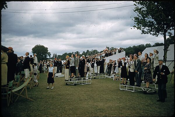 [1096 Views of the Henley Royal Regatta for Sports Illustrated Article, "Henley Forever"], Walker Evans (American, St. Louis, Missouri 1903–1975 New Haven, Connecticut), Color film transparency