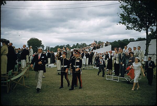 [1096 Views of the Henley Royal Regatta for Sports Illustrated Article, "Henley Forever"], Walker Evans (American, St. Louis, Missouri 1903–1975 New Haven, Connecticut), Color film transparency