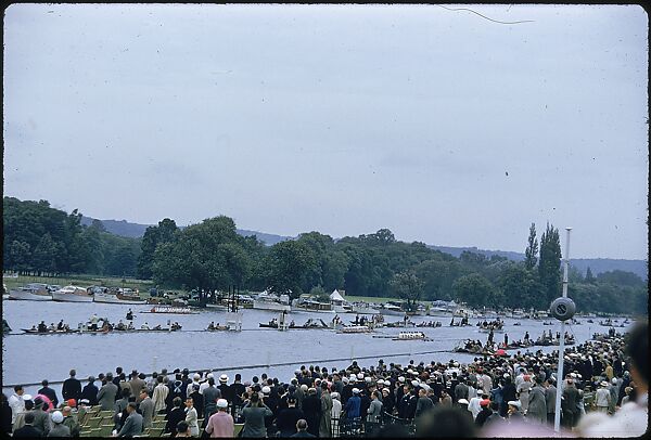 [1096 Views of the Henley Royal Regatta for Sports Illustrated Article, "Henley Forever"], Walker Evans (American, St. Louis, Missouri 1903–1975 New Haven, Connecticut), Color film transparency
