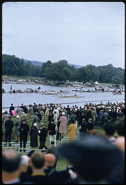 [1096 Views of the Henley Royal Regatta for Sports Illustrated Article, "Henley Forever"], Walker Evans (American, St. Louis, Missouri 1903–1975 New Haven, Connecticut), Color film transparency