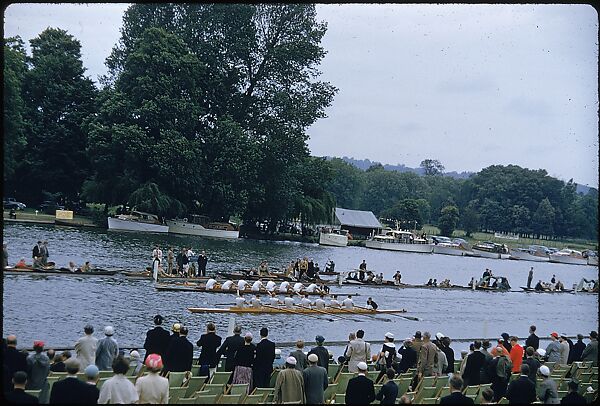 [1096 Views of the Henley Royal Regatta for Sports Illustrated Article, "Henley Forever"], Walker Evans (American, St. Louis, Missouri 1903–1975 New Haven, Connecticut), Color film transparency