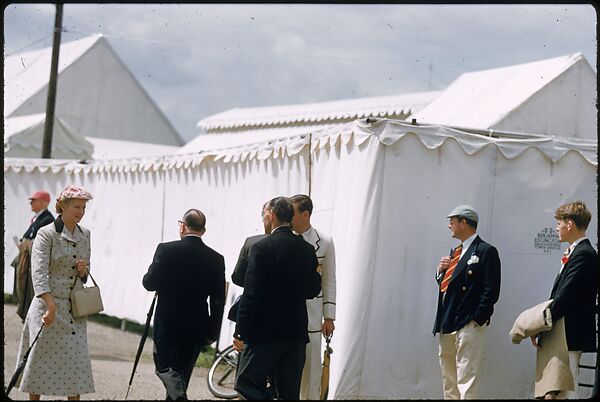 [1096 Views of the Henley Royal Regatta for Sports Illustrated Article, "Henley Forever"], Walker Evans (American, St. Louis, Missouri 1903–1975 New Haven, Connecticut), Color film transparency