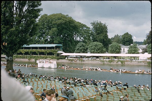 [1096 Views of the Henley Royal Regatta for Sports Illustrated Article, "Henley Forever"], Walker Evans (American, St. Louis, Missouri 1903–1975 New Haven, Connecticut), Color film transparency