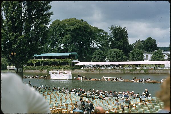 [1096 Views of the Henley Royal Regatta for Sports Illustrated Article, "Henley Forever"], Walker Evans (American, St. Louis, Missouri 1903–1975 New Haven, Connecticut), Color film transparency