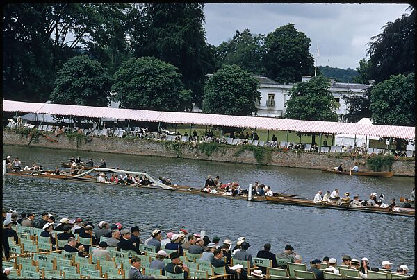 [1096 Views of the Henley Royal Regatta for Sports Illustrated Article, "Henley Forever"], Walker Evans (American, St. Louis, Missouri 1903–1975 New Haven, Connecticut), Color film transparency