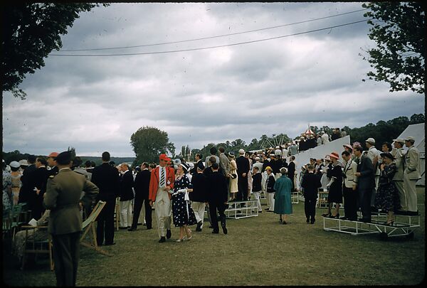 [1096 Views of the Henley Royal Regatta for Sports Illustrated Article, "Henley Forever"], Walker Evans (American, St. Louis, Missouri 1903–1975 New Haven, Connecticut), Color film transparency