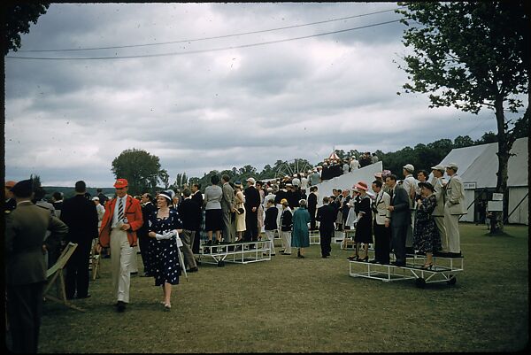[1096 Views of the Henley Royal Regatta for Sports Illustrated Article, "Henley Forever"], Walker Evans (American, St. Louis, Missouri 1903–1975 New Haven, Connecticut), Color film transparency