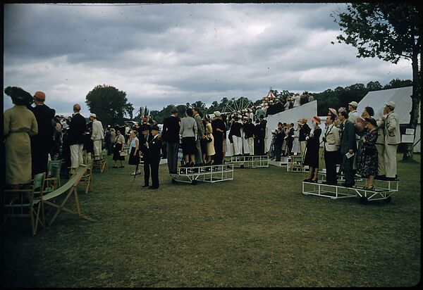 [1096 Views of the Henley Royal Regatta for Sports Illustrated Article, "Henley Forever"], Walker Evans (American, St. Louis, Missouri 1903–1975 New Haven, Connecticut), Color film transparency