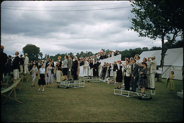 [1096 Views of the Henley Royal Regatta for Sports Illustrated Article, "Henley Forever"], Walker Evans (American, St. Louis, Missouri 1903–1975 New Haven, Connecticut), Color film transparency