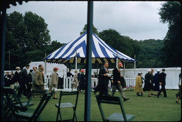 [1096 Views of the Henley Royal Regatta for Sports Illustrated Article, "Henley Forever"], Walker Evans (American, St. Louis, Missouri 1903–1975 New Haven, Connecticut), Color film transparency